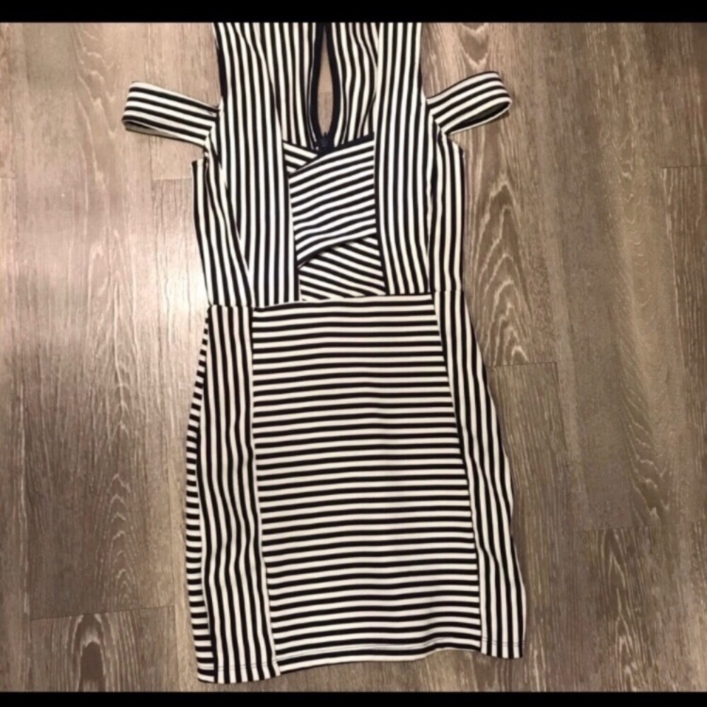Striped Bodycon Dress—Just Me
